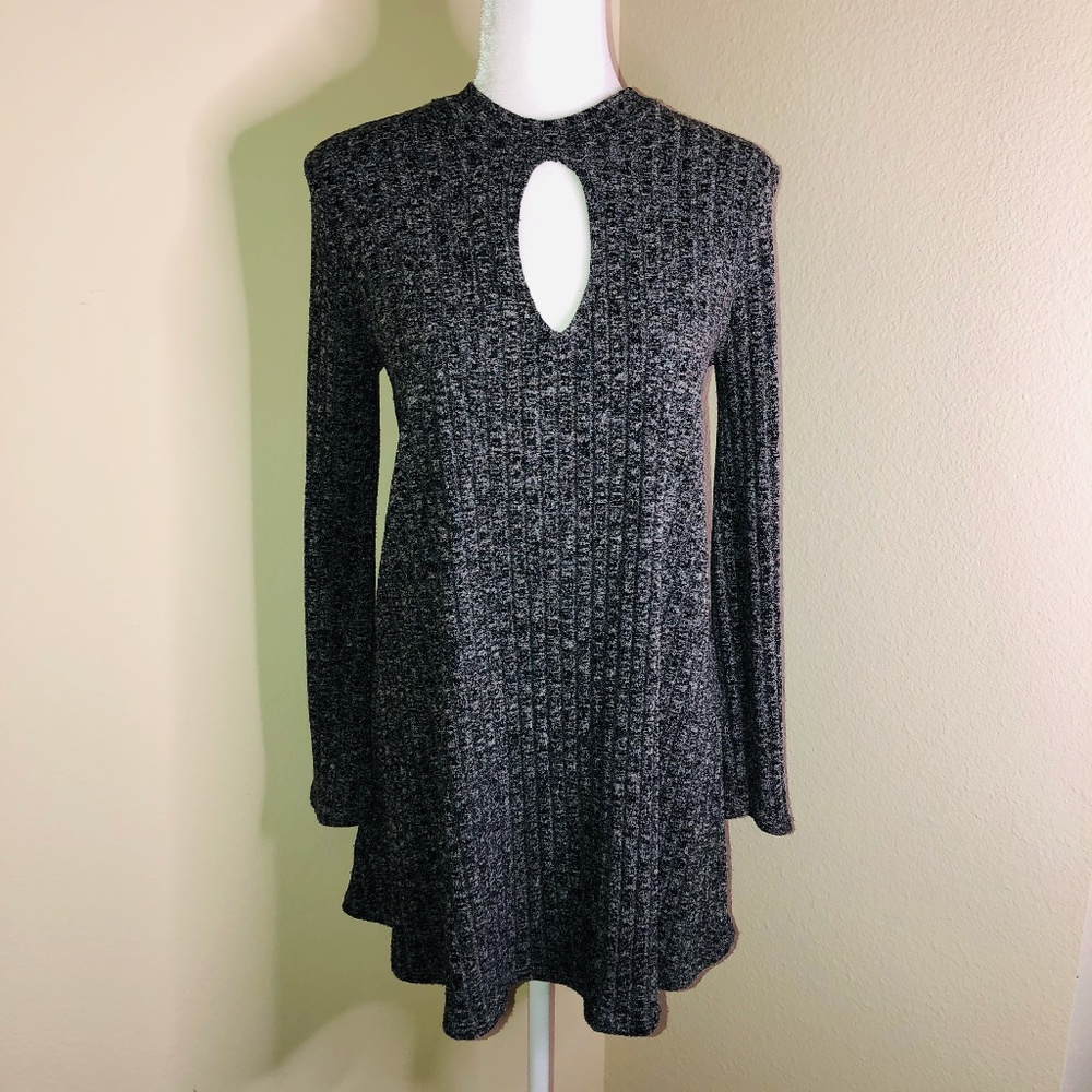 long sleeve sweater tunic dress